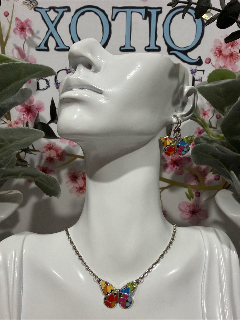 🆕🦋VERY RARE Brighton ‘Sun Catcher’ Butterfly Necklace and Earring Set! RETIRED